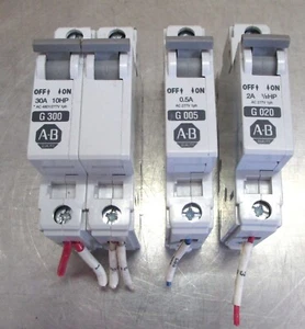 Allen Bradley 1492-CB1 0.5A G005 / 1492-CB1 2A G020 / 1492-CB2 G300 30A Lot of 3 - Picture 1 of 11