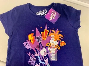 Blue "Inside Out" Short Sleeve T-Shirt - Brand New with Tags - Youth Size 10/12 - Picture 1 of 1
