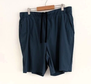 Glacier Performance Men’s Blue Active Comfort Elastic Waistband Shorts Size L - Picture 1 of 7