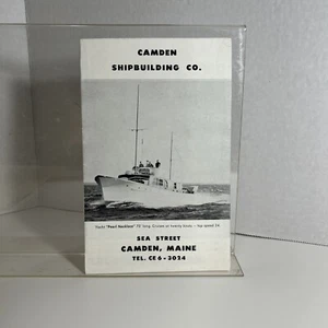 Camden Shipbuilding Co. Sea Street Camden Maine - ausklappbare Broschüre/Katalog RAR - Bild 1 von 19