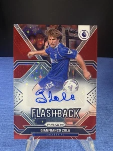 2021-22 Panini Prizm Premier League Gianfranco Zola Flashback Red Stars Auto - Picture 1 of 2