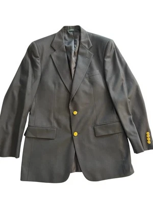 Abrigo Blazer Deportivo Ing Loro Piana Lana BROOKS BROTHERS Negro Lana Dorado Botón 39R Foto 1 de 4