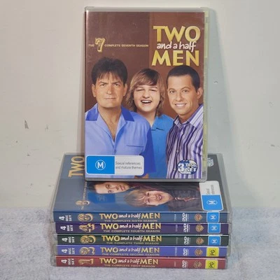 Two and a Half Men DVD Season 1 - 7 Region 4 Free Post 1 2 3 4 6 7 5 Missing - Image 1 of 3