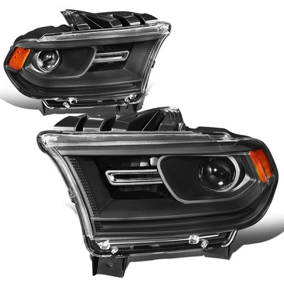 For 2014-2020 Dodge Durango Pair OE Style Porjector Headlight Head Lamp Black - Image 1 of 4