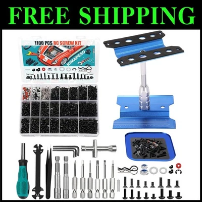 Durable Magnetic Screw Tray & RC Work Stand with 1100 PCs for Hassle-Free Repair - Image 1 of 4