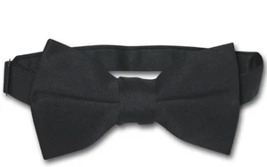 Corbata de moño Vesuvio Napoli para niños color NEGRO liso para jóvenes - Imagen 1 de 1