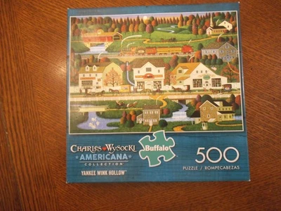 Charles Wysocki  Americana - Yankee Wink Hollow - 500  Piece Puzzle - COMPLETE - Image 1 of 2