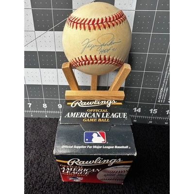 Fergie Jenkins Signed Rawlings Official AL Baseball HOF 91 Original Box MLB Gift - Image 1 of 4