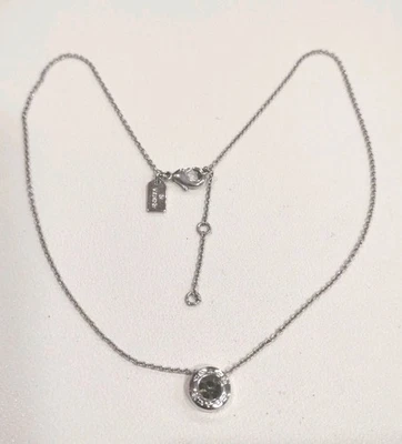 Collar colgante redondo de cadena firmado con logotipo de ST Coach, 16", N48 Foto 1 de 4