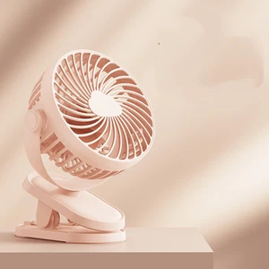 3 Speeds Portable Rechargeable Mini Cooling Fan USB Clip Desk Fan Baby Stroller - Picture 1 of 23
