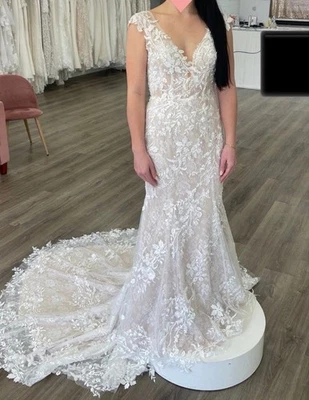 Vestido de novia Justin Alexander 88275 marfil EE. UU. 8 Foto 1 de 3