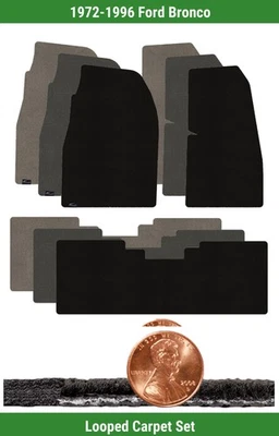 Juego de alfombrillas clásicas personalizadas para Ford Bronco 1972-1996 (3 piezas) #LT5 Foto 1 de 4