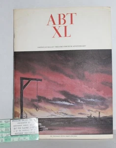 ABT XL~American Ballet Theatre~40th ANNIVERSARY Program & SWAN LAKE Ticket 1980 - Picture 1 of 7