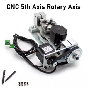 4-Jaw Engraving Machine Rotary Axis CNC 5th Axis Rotary Axis with Chuck Table - Picture 1 of 8