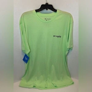 Herren T-Shirt Columbia PFG hellgrün Kurzarm Grafik Neu Größe XL - Bild 1 von 6