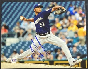 Foto Freddy Peralta Milwaukee Brewers autografata firmata auto 8x10 ~ PSA/DNA - Foto 1 di 4