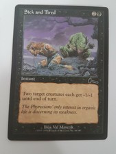 Sick And Tired Magic the Gathering MTG Urza's Legacy Black Common