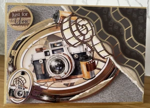 Tarjeta temática hecha a mano para cámara fotográfica de 7"x5" "solo para ti" - Imagen 1 de 4