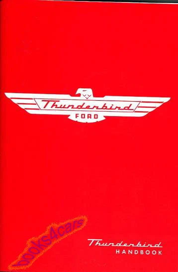 Thunderbird 1955 Ford Proprietari Manuale OWNER'S Libro Guida T-Bird Tbird - Immagine 1 di 1