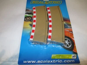Scalextric RADIUS 3 SINGLE LANE CURVE OUTER BORDERS X4 22.5o - Picture 1 of 2