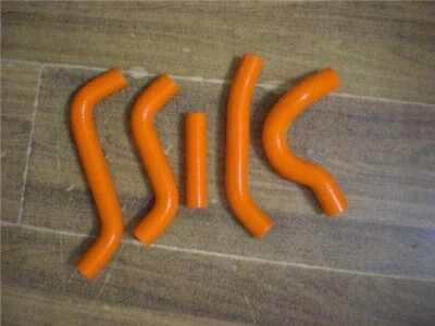 Manguera de radiador de silicona naranja para Suzuki RMZ450 2007-2009 2007 2008 2009 Foto 1 de 4