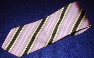 ROBERT TALBOTT BEST OF CLASS HELLLILA/BRAUN GESTREIFTE KRAWATTE - DESIGNER KRAWATTEN. - Bild 1 von 4