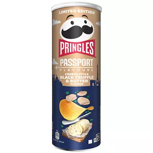 PRINGLES PASSPORT stile francese tartufo nero e burro patatine fritte 165 g 5,8 oz - Foto 1 di 6