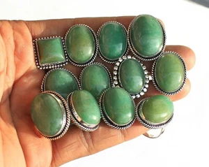 Green Aventurine Overlay Ring Wholesale Rings Crystal rings Handmade ring CP-32 - Picture 1 of 10