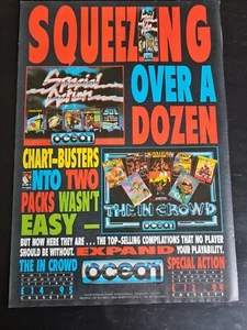 "ANUNCIO DE COMPUTADORA REVISTA OCEAN SPECIAL ACTION BARBARIAN RENEGADE AÑOS 90 12X8" - Imagen 1 de 5