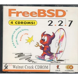 FreeBSD 2.2.7 UNIX OS Install CD Walnut Creek CDROM August 1998 - Picture 1 of 2