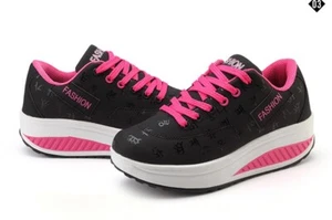 Scarpe Donna sneakers alte tonificanti confort camminata dimagrante comode - Foto 1 di 20