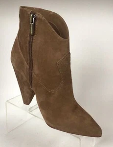 VINCE CAMUTO Pointed Toe Cone Heel Booties, Brown (Size 5 M) - Picture 1 of 10