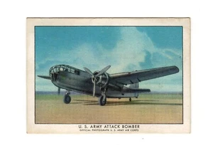 1940-42 Wings Cigarettes - US Army Attack Bomber #12 - Stearman X-100 - Picture 1 of 2