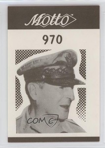 1987 Motto Game Cards Douglas MacArthur #970