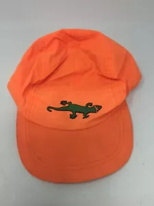 Cappello arancione brillante con geco verde che indossa occhiali da sole cappello baseball regolabile - Foto 1 di 8
