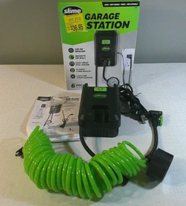 Slime Garage Stazione di Gonfiaggio Aria MONTAGGIO A PARETE 120 Volt Gonfiatore Pneumatici Pompa Pneumatici!! - Foto 1 di 6