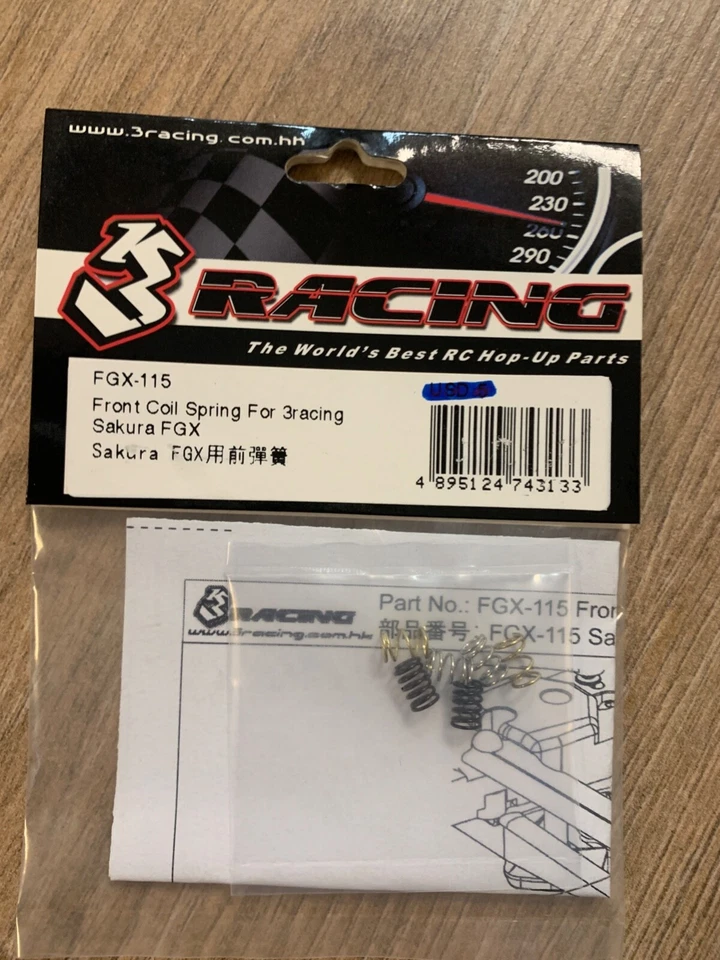 3Racing FGX Front Coil Spring Set FGX-115 - Image 1 of 1