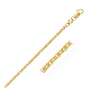 10k Gelbgold Mariner Link Fußkettchen 1,7 mm - Bild 1 von 3
