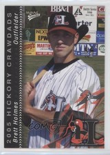 2005 MultiAd Sports Hickory Crawdads Brett Holmes #17