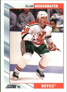 1992-93 Score Devils Hockey Card #401 Scott Niedermayer