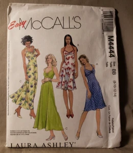 McCall's M444 Sewing Pattern Easy Laura Ashley Misses Sundress Sz BB 8 10 12 14 - Picture 1 of 2