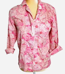 Lilly Pulitzer Womens Pajamas Top Pink Floral Print  Sz XS - Picture 1 of 8