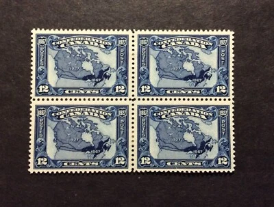 BroadviewStamps Canada #145 MH VF block.  CV$140 - Image 1 of 2