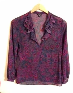 I LOVE RONSON - BLUSA NEGRA ROSA AZUL ROJA - M - Imagen 1 de 2