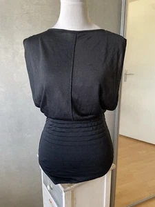 ALAIA. Magnifique Body Avec Superbe Dos Nu. Collection Défilé 1984. Taille M. - Imagen 1 de 7