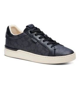 BN coach C9045 Lowline Low Top Sneaker coated canvas charcoal black Size ١10❤️ - Picture 1 of 10