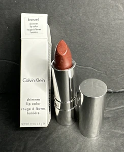 Calvin Klein BRONZED Shimmer Lipstick Lip Color In Box NEW - Picture 1 of 11