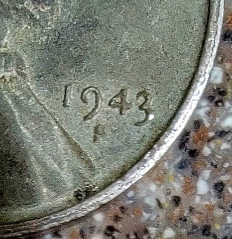 1943 Weak S Error Coin Lincoln Wheatback Steel Cent / 25c Combined Shipping Cover