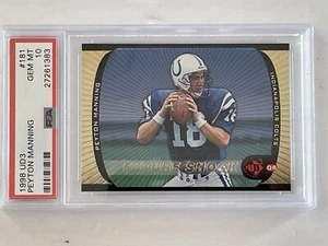 1998 Peyton Manning UD UD3 Non-Die-cut ROOKIE #181 PSA 10 - Picture 1 of 3