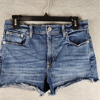 Pantalones Cortos Gap Denim Mujer Talla 28 Azul Verano Corte Dobladillo Crudo 5 Bolsillos Foto 1 de 4